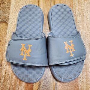 ISlide New York Mets MLB Baseball Gray Slides Sandals Sz 5 Youth Kids Unisex